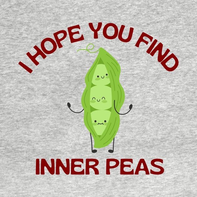 I Hope You Find Inner Peas | Cute Peas Pun by Allthingspunny